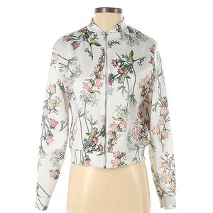 Boohoo floral bomber jacket